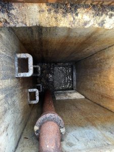 Major sewage blockage